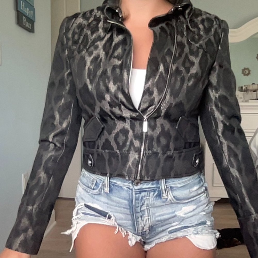 Karen Millen Cheetah Print Jacket Size 6